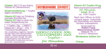 Produktinformationen "Vitamin K2 Tropfen"