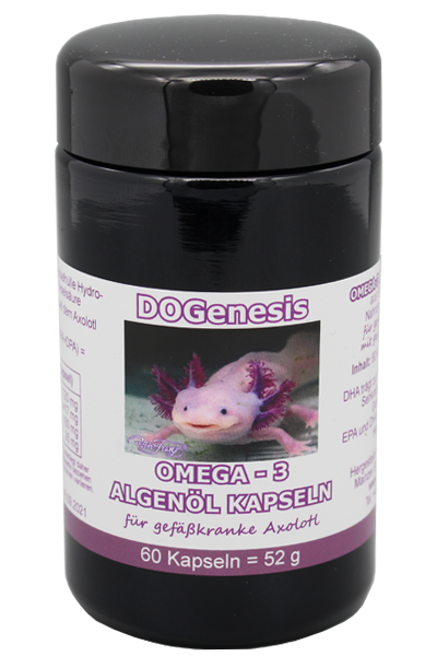 Omega – 3 Algenöl - Kapseln für gefäßkranke AxolotlNeu